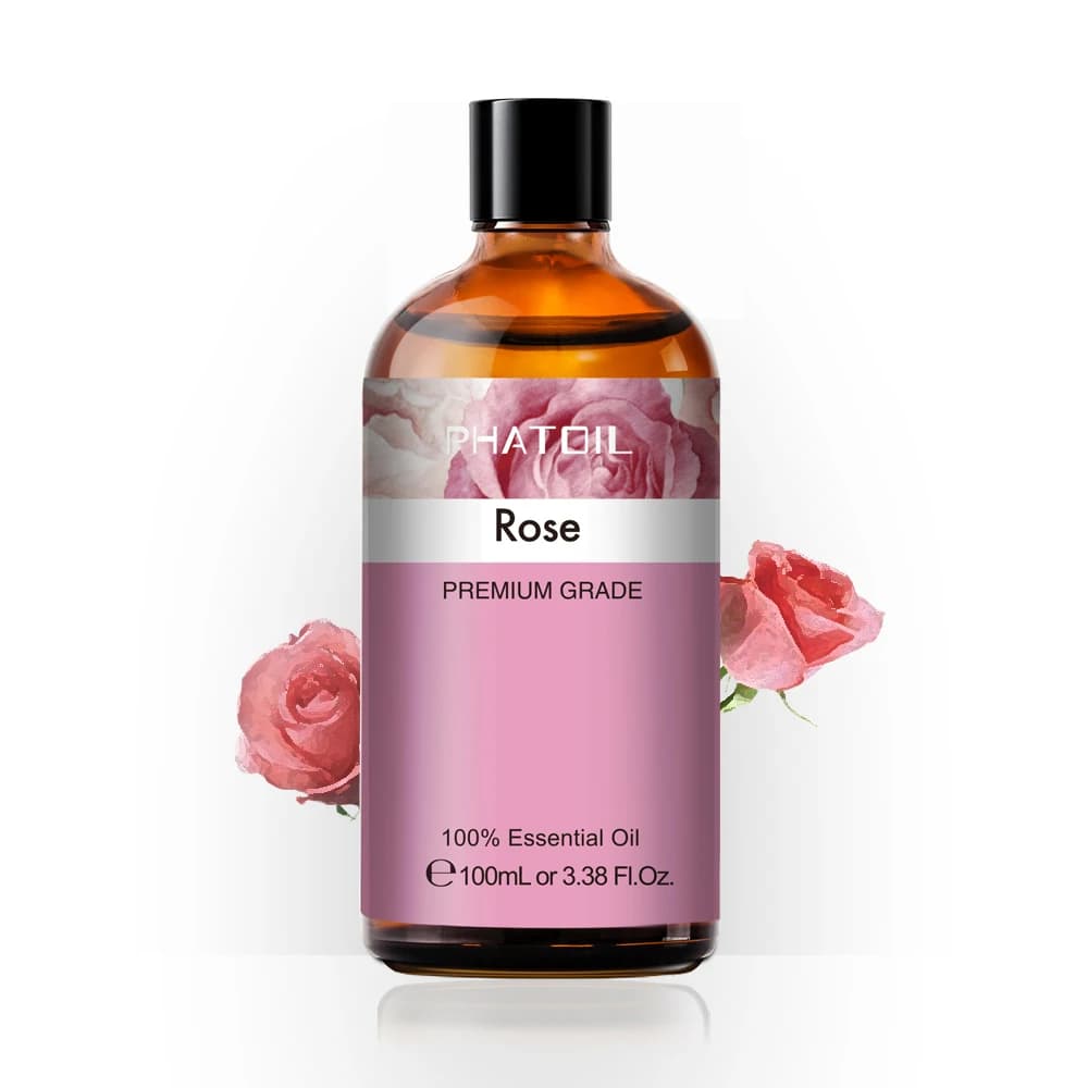 Humidificateur d'huiles essentielles de roses naturelles pures, 100ML, diffuseur de lavande, vanille, menthe poivrée, geranium, gants, basilic, arbre à thé, huile aromatique