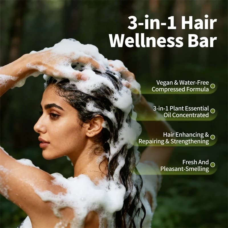 120g Usman herbe & Platycladus shampooing savon renforcer la croissance des racines des cheveux shampooing barre naturel à base de plantes traitement de perte de cheveux soins capillaires