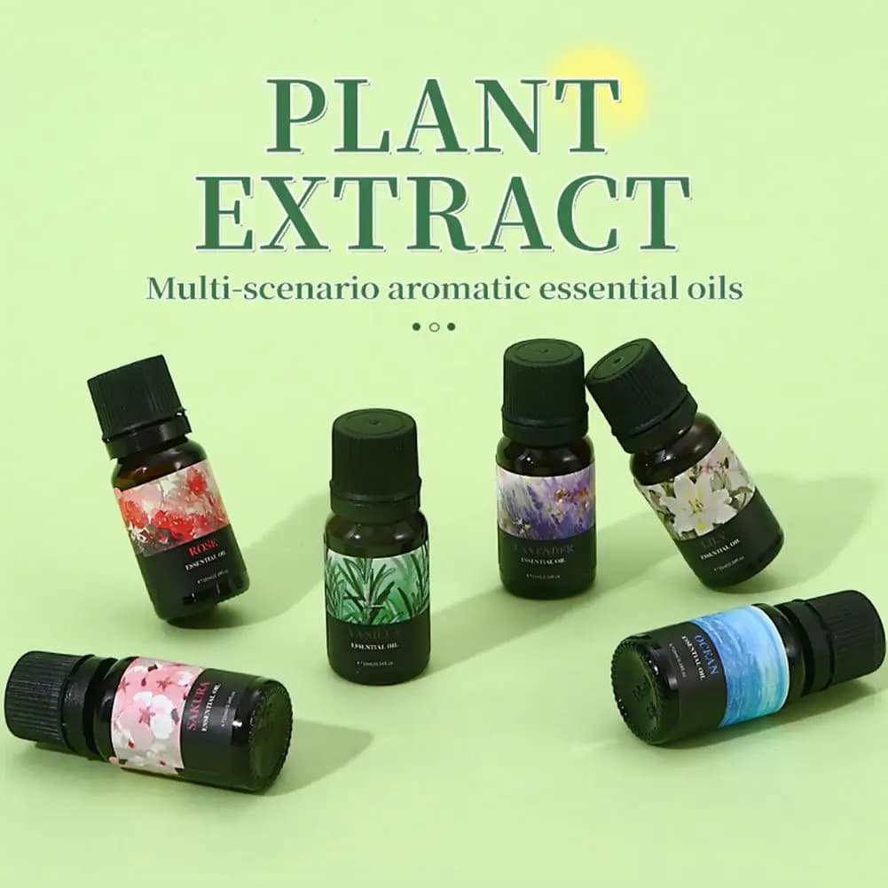 15 Huiles Parfumées Solubles dans l'Eau - Huile d'Aromathérapie 10ml pour Diffuseur, Désodorisant d'Ambiance, Purificateur d'Air, Maison & Voiture