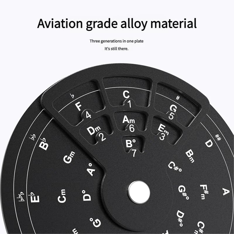 Roues d'accords de guitare, théorie musicale, cinquième roue, outil de mélodie, accords de guitare, disque de théorie musicale pour Piano, outil d'apprentissage de la guitare