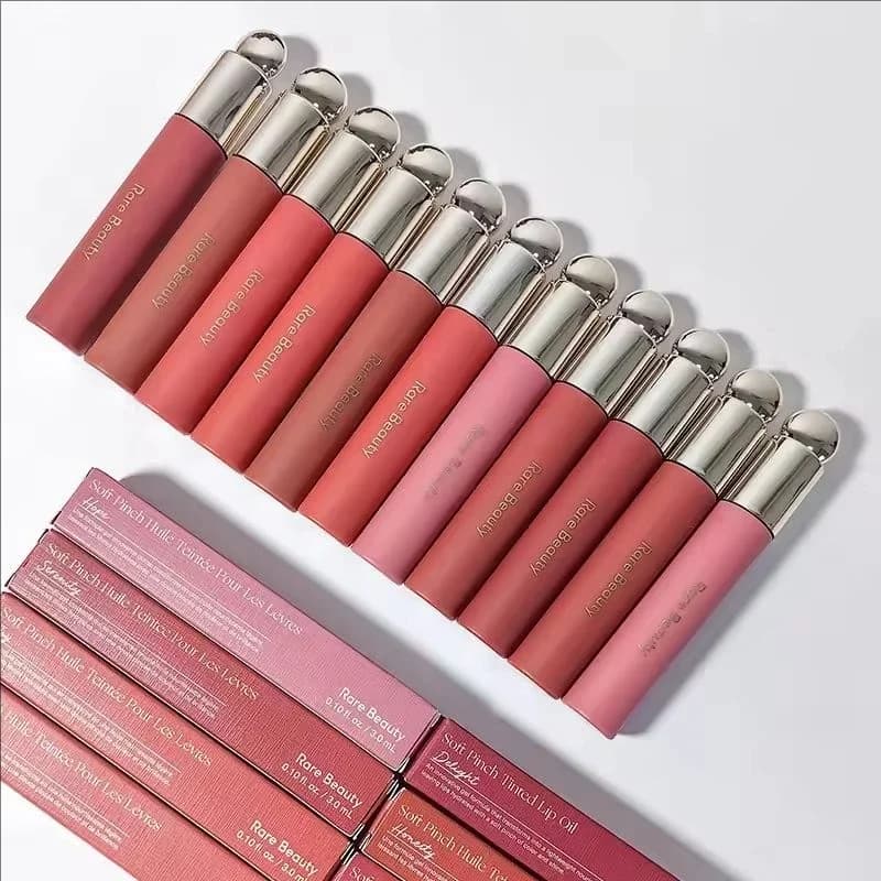 Brillant à lèvres liquide lisse, beauté rare, hydratant, durable, naturel, lumineux, léger, réparation nutritive, huile teintée pour les lèvres