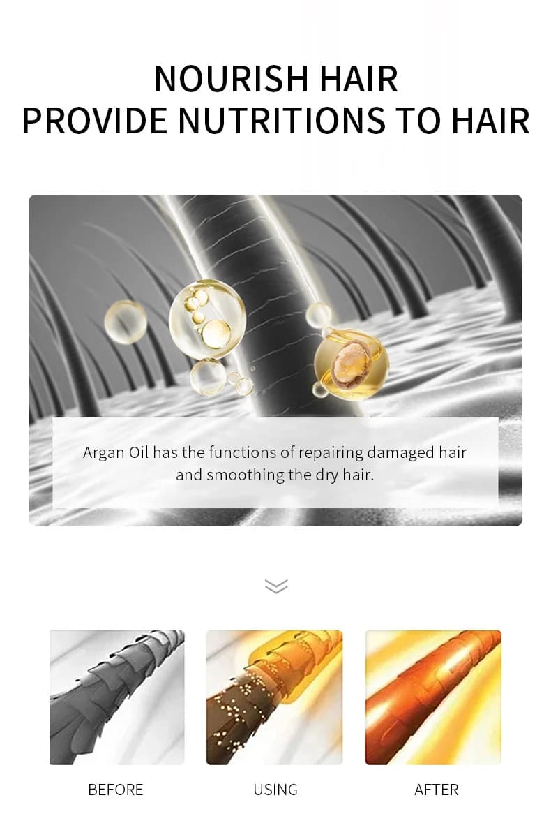 Laikou huile essentielle d'argan pour cheveux