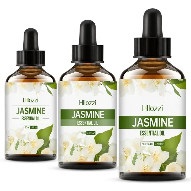 Huile essentielle de jasmin, huile de soin pour la peau du visage, huile hydratante pour le corps, huile de massage, huile essentielle d'aromathérapie, parfum durable