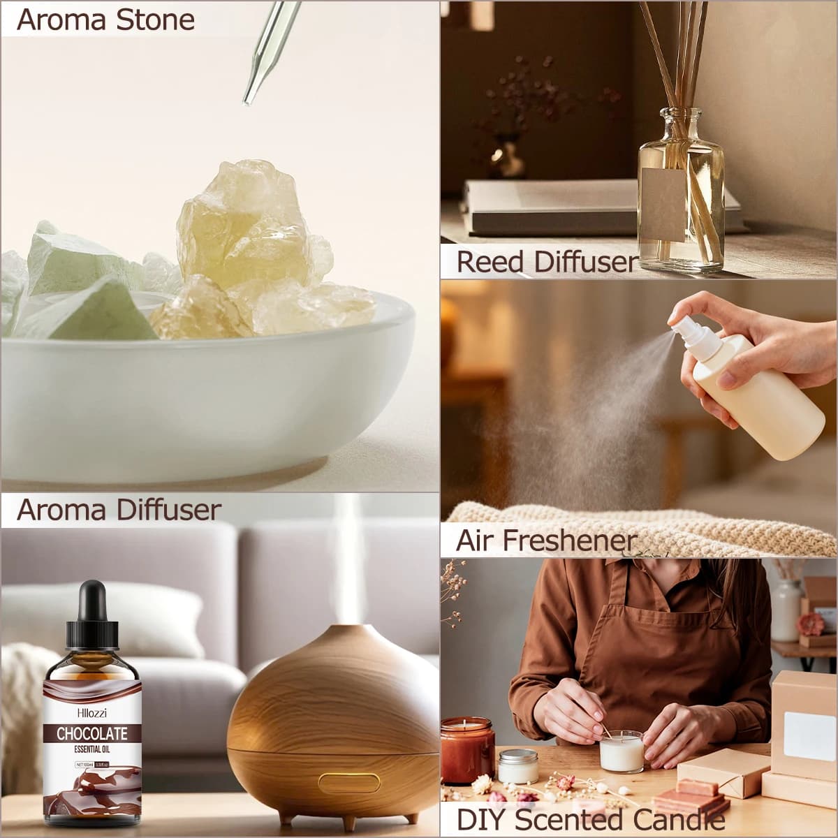 HUILE ESSENTIELLE DE CHOCOLAT Convient pour les soins quotidiens de divers types de peau, procure des effets hydratants pour les peaux sèches