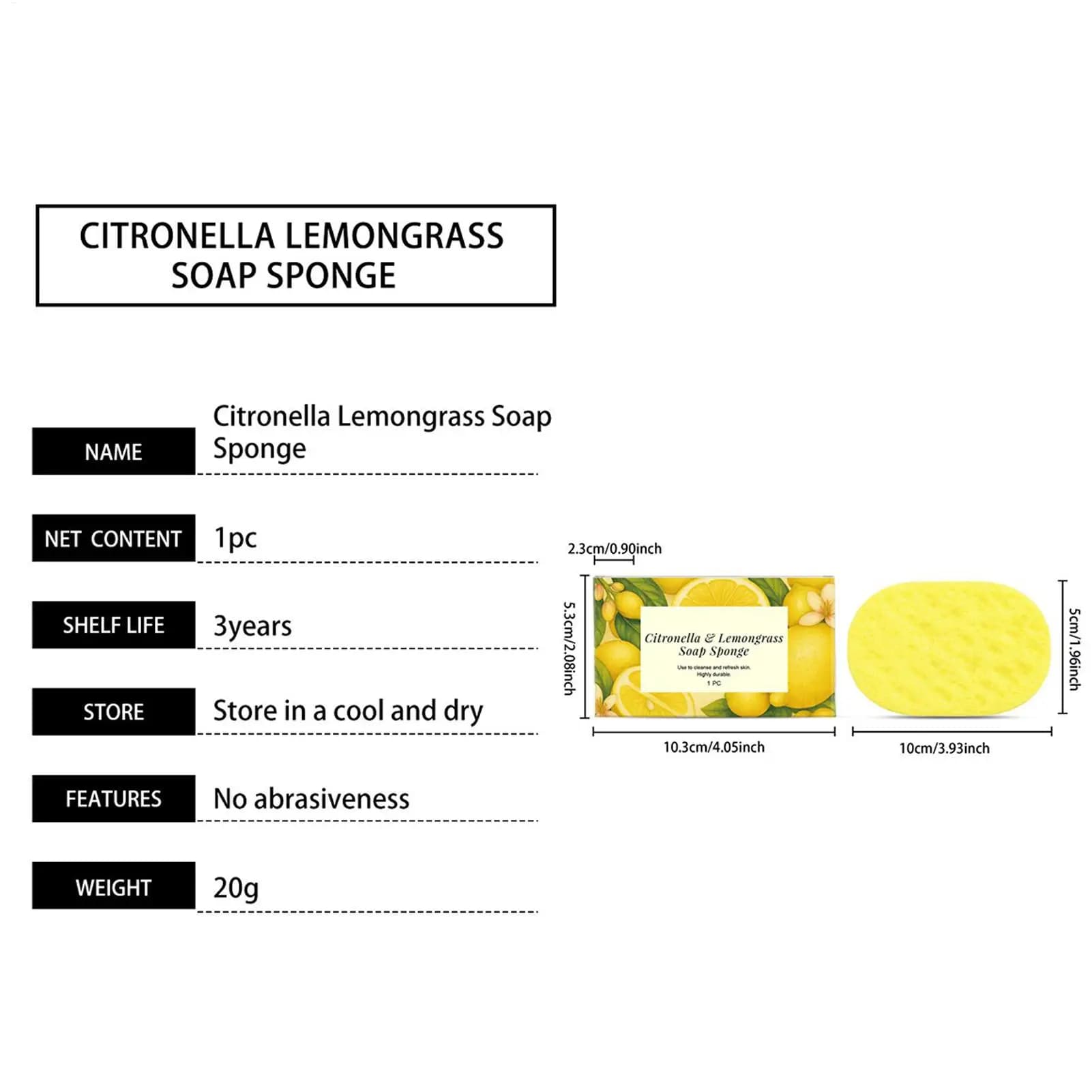 Savon à la citronnelle et à la citronnelle grasse, régulateur de sébum, rafraîchissant, exfoliant, hydratant, produits nettoyants pour la peau, pour la salle de bain et les voyageurs