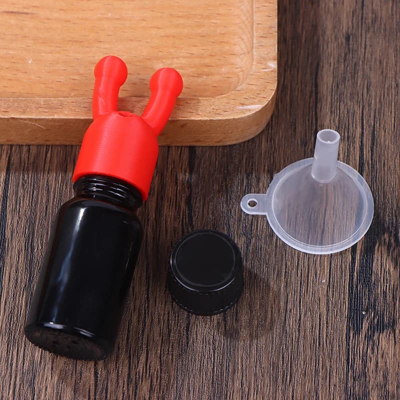 Nouvel inhalateur d'huiles essentielles anti-fuite, mini inhalateur d'huiles essentielles et de parfums, flacon distributeur avec bouchon rouge, inhalateur d'huiles essentielles