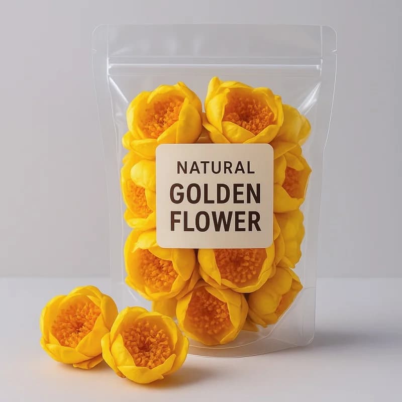 Fleur sèche de camélia naturelle de qualité supérieure, pour bougie d'essence d'aromathérapie, fabrication de savon, décoration de maison