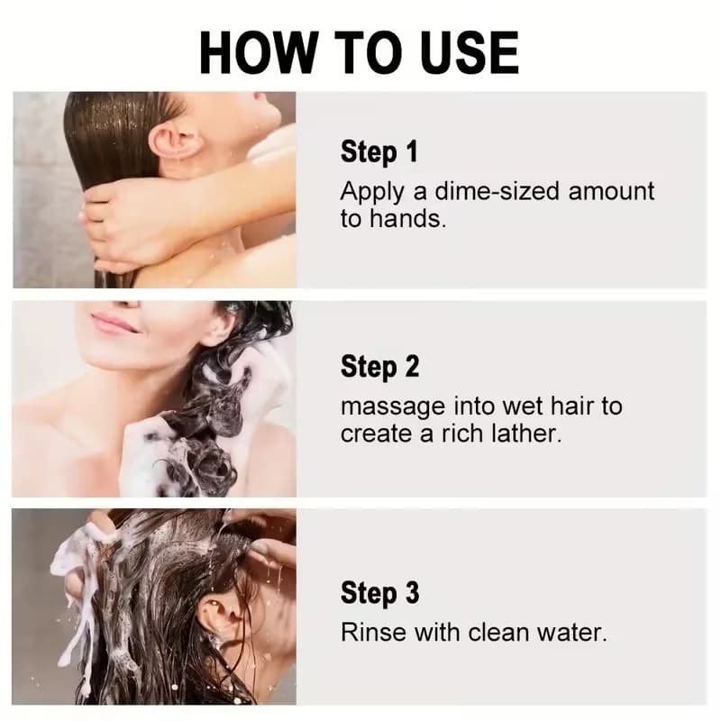 Shampoing nourrissant nettoie et aide à renforcer les cheveux fragiles et cassants Shampooing à la menthe au romarin, prévient la chute des cheveux Nourrissant les cheveux