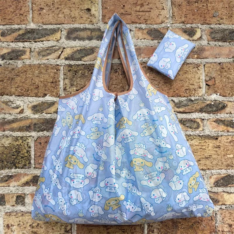 Sac de courses écologique Sanrio Supermarket Cinnamoroll, pliable, portable, imperméable, grande capacité, sac de rangement à main