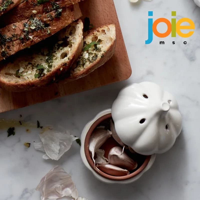 Joie – boîte de rangement d'ail, étanche à l'humidité, Anti-moisissure, Ventilation, pot de rangement en céramique, boîte de rangement pour piments et gingembre, organisateur