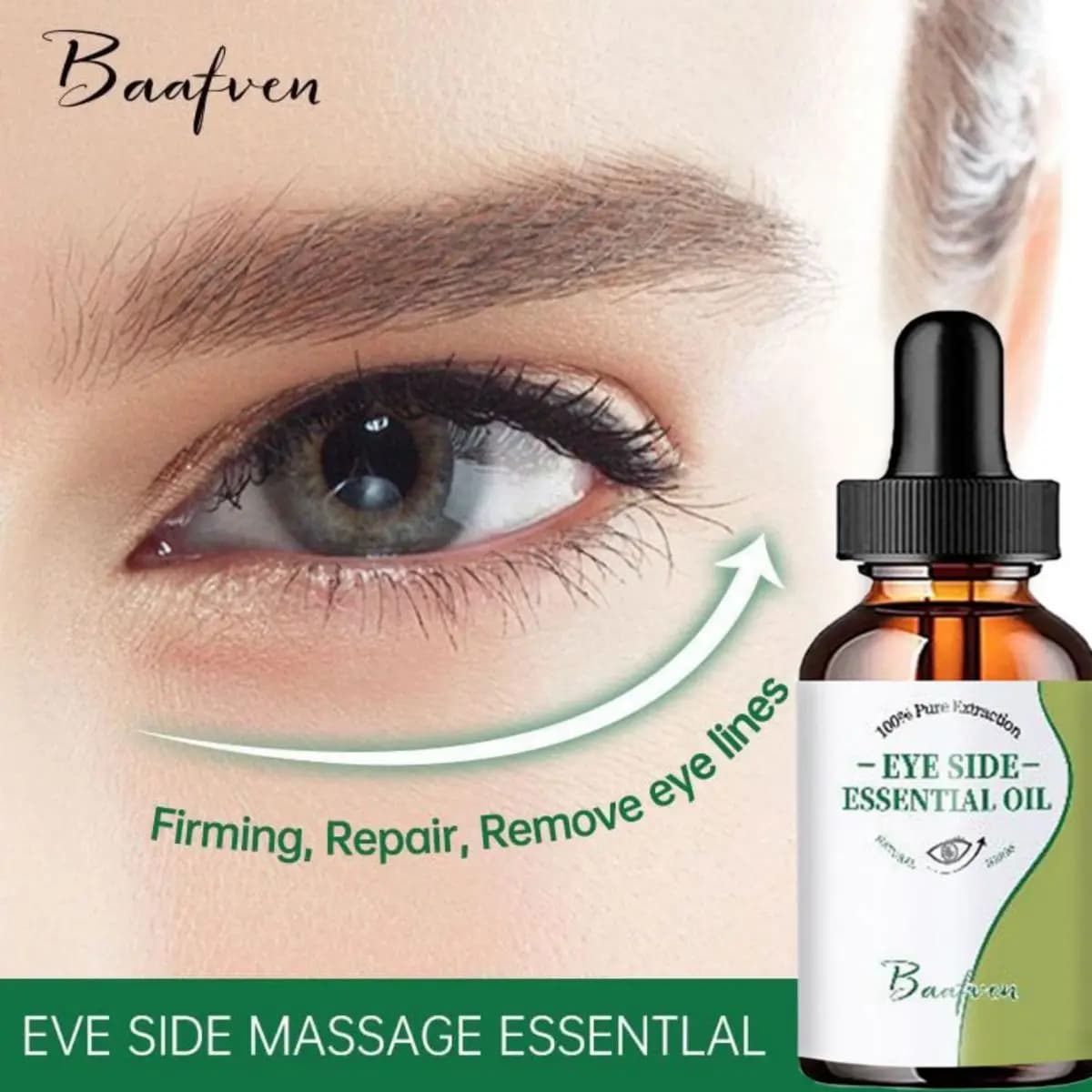 Huile essentielle pour les yeux huile de massage hydratante pour la peau des yeux