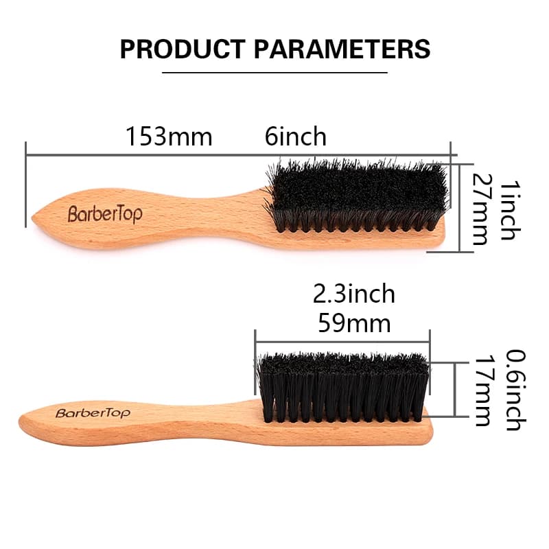 Barbertop hommes brosse à barbe manche en bois