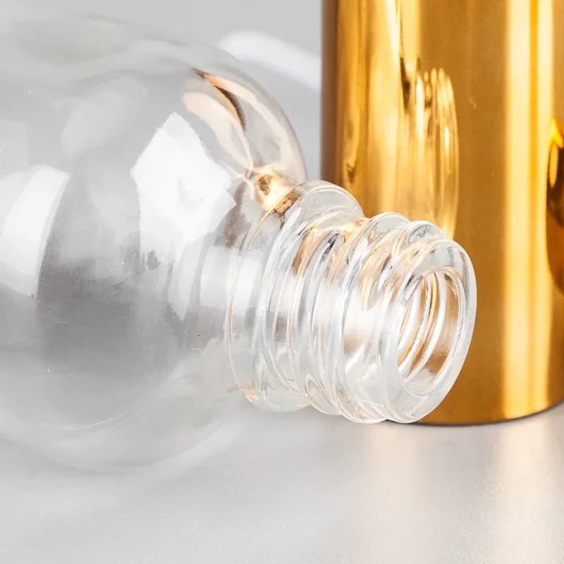 Flcopropriété compte-gouttes en verre pour huile fine de massage, bouteille de fond, vaporisateur, 30ml, 50ml, 20ml