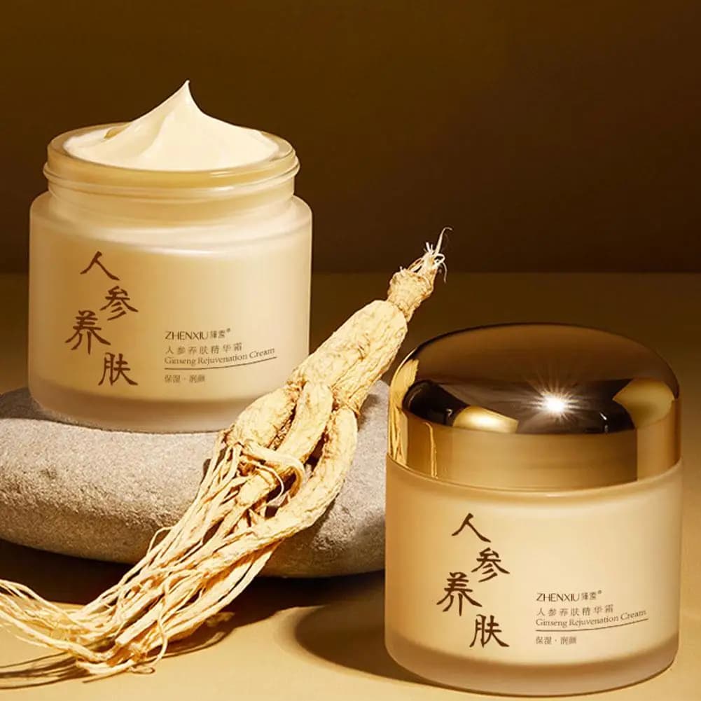 Crème Sérum au Ginseng pour le Visage – Soin Essentiel Éclaircissant, Hydratant et Anti-Rides