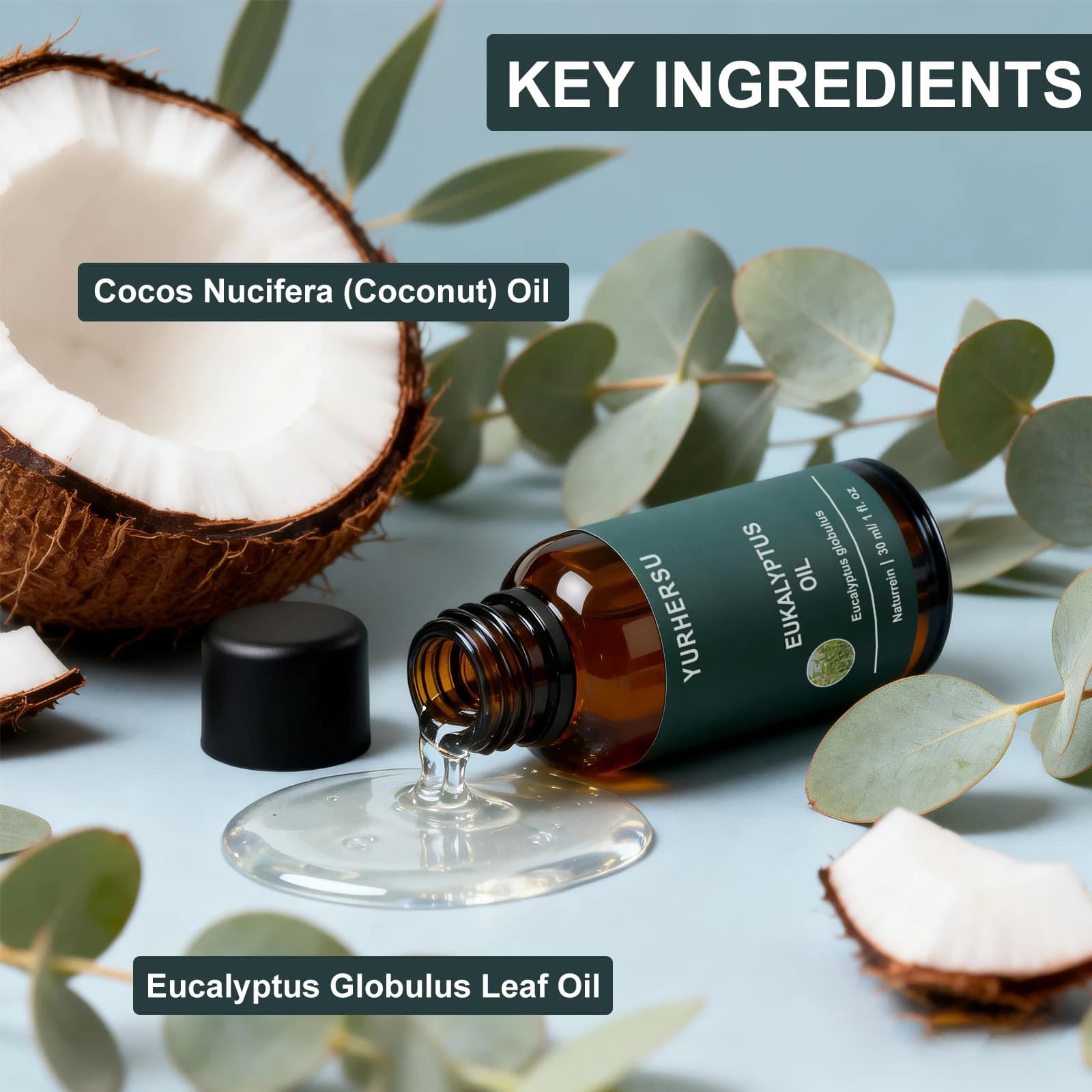 Huile d'eucalyptus naturelle 100% pure pour diffuseur