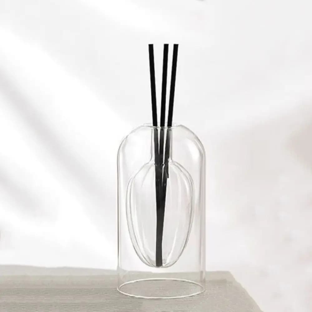 Bouteille diffuseur d'aromathérapie créative 130/200ML, diffuseur d'huile essentielle en verre minimaliste, rechargeable, exquis