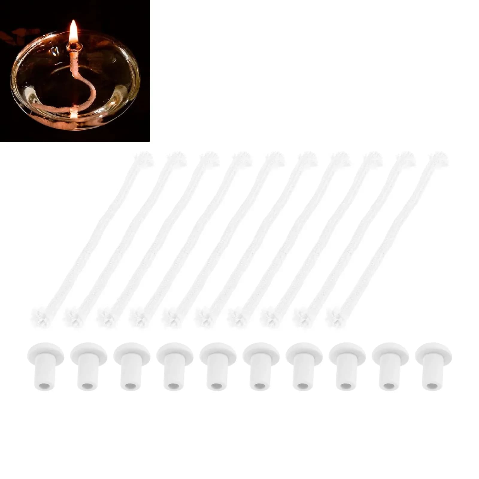 Mèches de lampe à huile 1/4 "