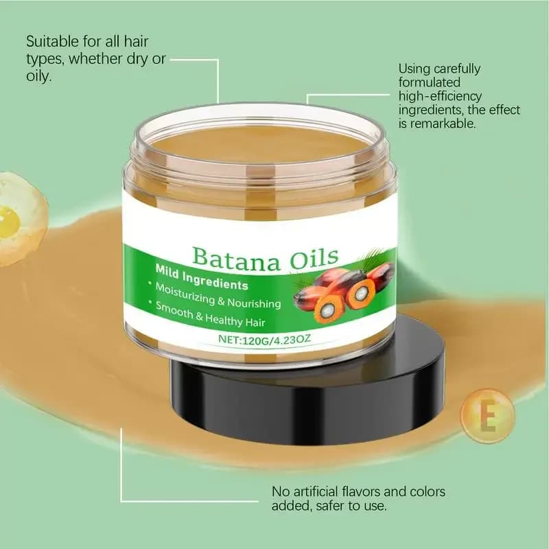 Batan huile capillaire revitalisant nourrissant hydratant réparateur renforce les racines lissant revitalisant soin des cheveux 120g