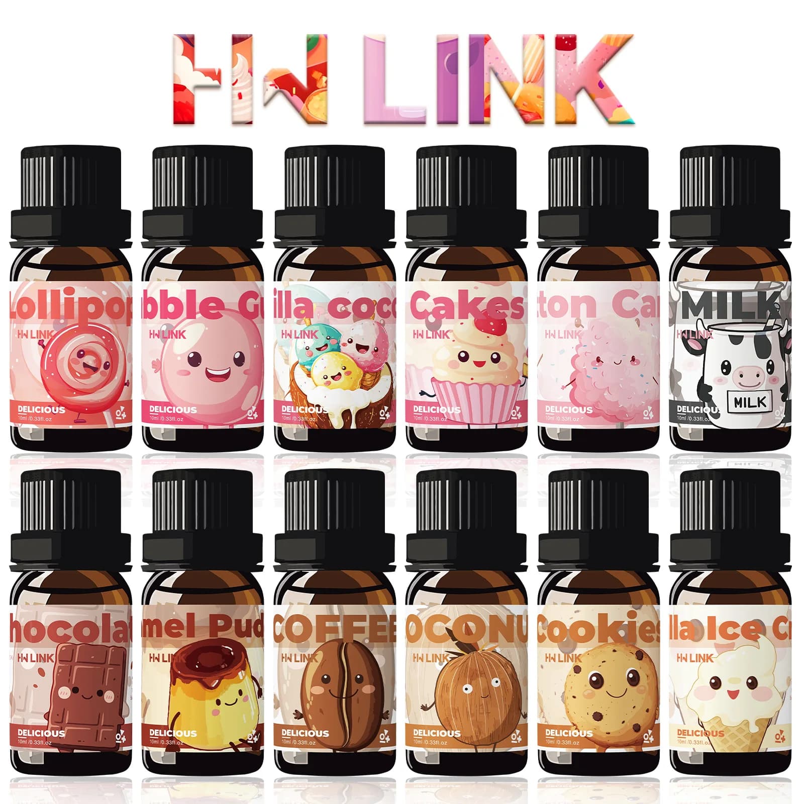 Huiles essentielles délicieuses de 10 ml, 12 parfums, pour la fabrication de bougies, l'aromathérapie, les diffuseurs, les soins à domicile, parfum longue durée
