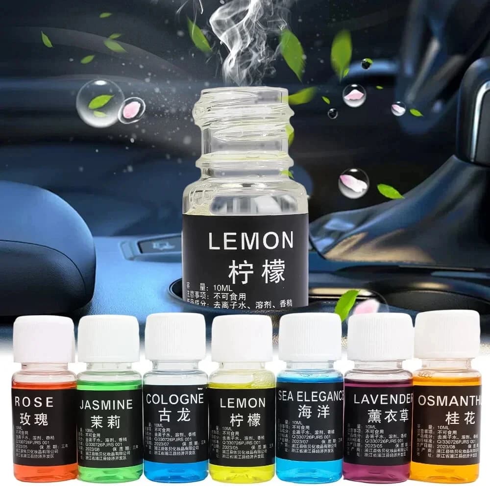 Recharge de parfum de voiture, huile essentielle liquide, désodorisant, réapprovisionnement pour diffuseur d'arôme végétal naturel, humidificateur de parfum