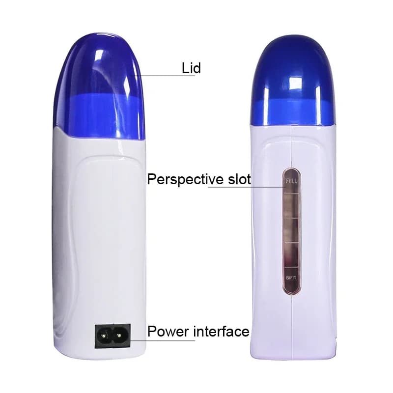 Épilateur portable à cartouche de cire roll-on, chauffe-cire pour épilation, machine à cire fondante portative, outils de soin de la peau