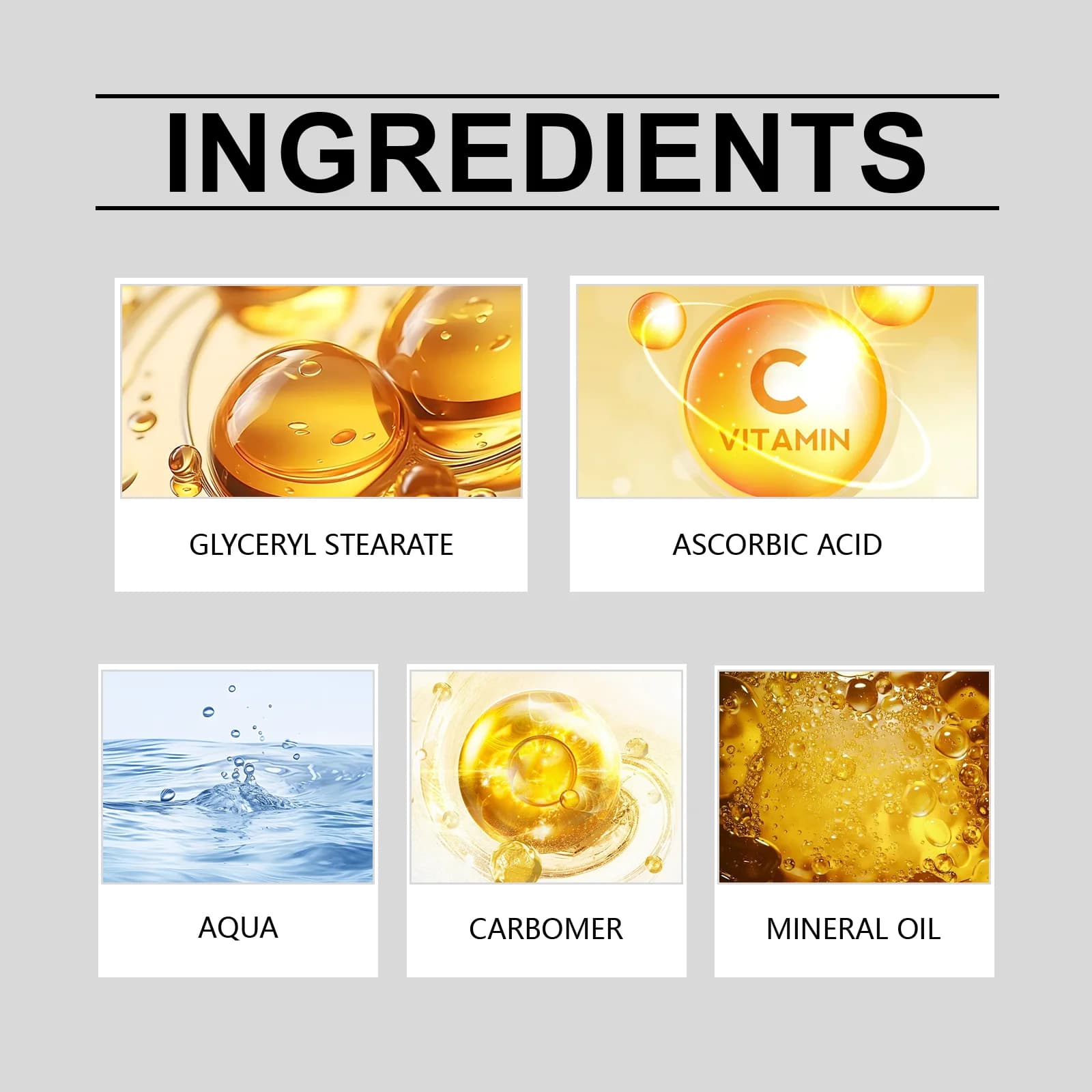 Hoygi crème antioxydante aux noix de vitamine C ton éclaircissant soirée correcteur de taches foncées hydratant léger absorption rapide de la peau