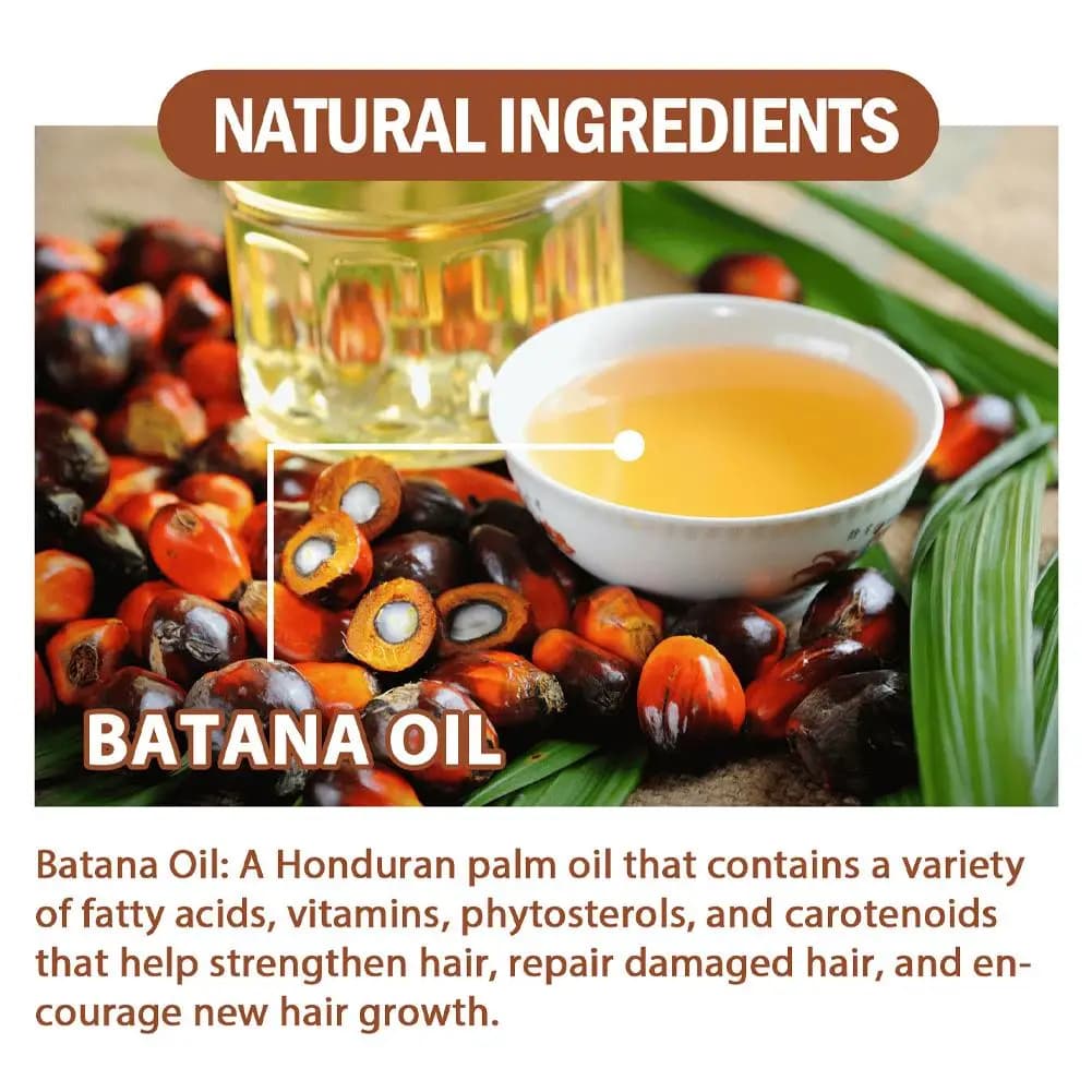 Huile de Batana 100% naturelle, traitement des cheveux, améliore les cheveux, pour hommes et femmes, lissant, nourrissant, hydratant, favorise les soins capillaires sains