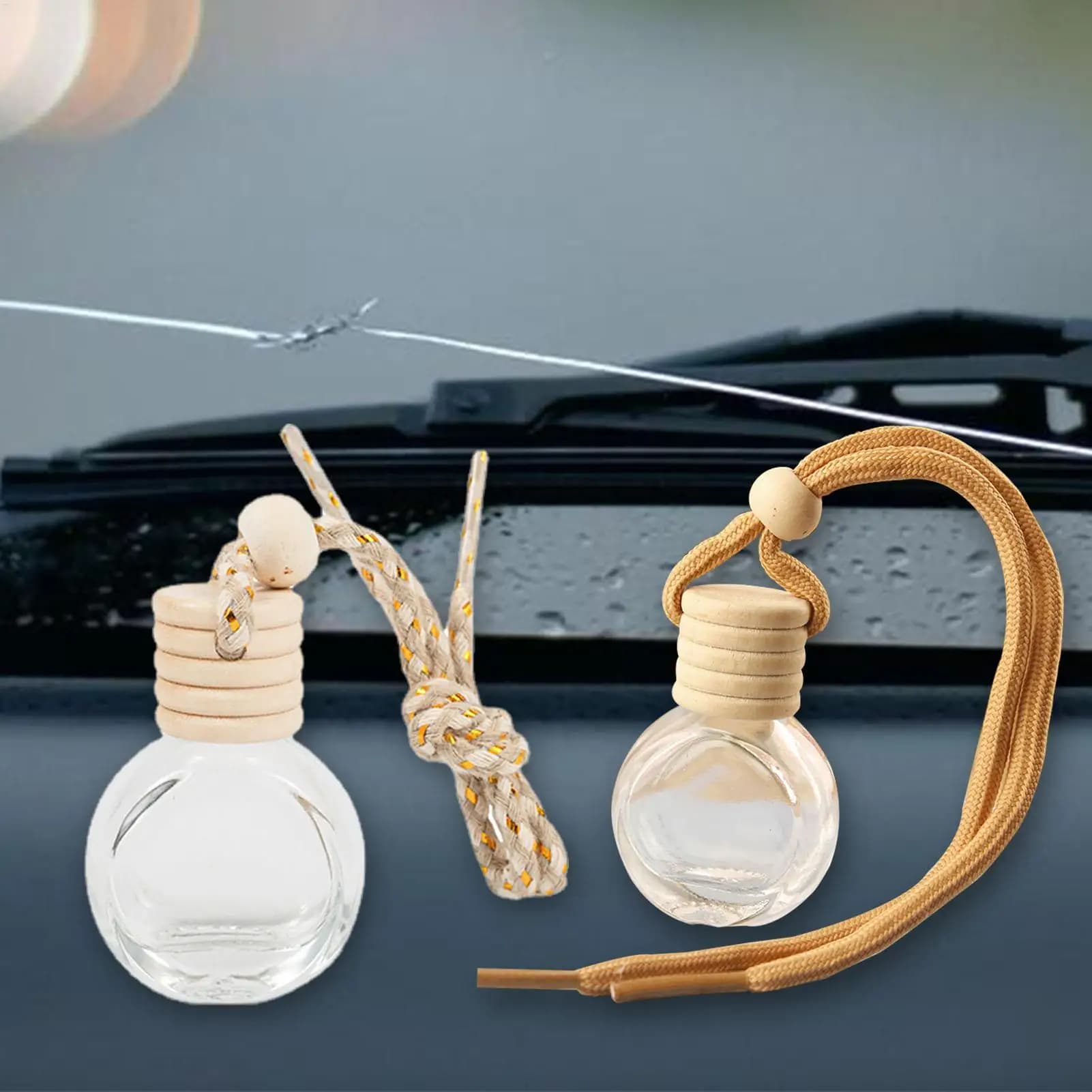 Diffuseur d'huiles essentielles pour voiture, flacon de parfum désodorisant pour voiture, aromathérapie, parfum essentiel