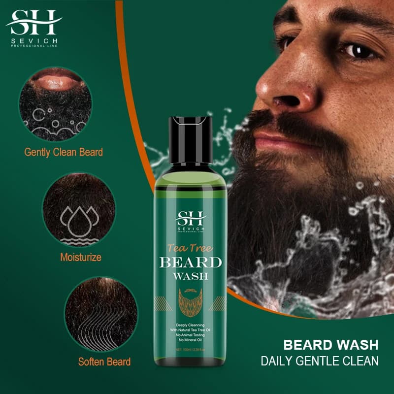 Huile de croissance de barbe pour hommes, 100% naturel, essentiel pour la croissance des cheveux, shampoing nourrissant, hydratant, lissant, après-shampooing