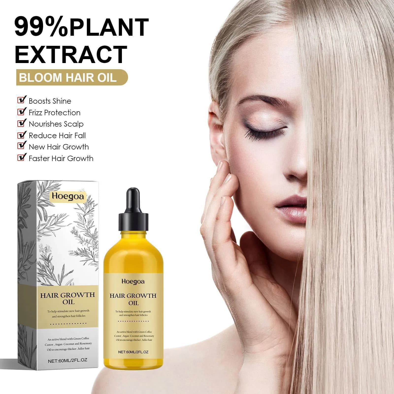 Huile essentielle de romarin pour cheveux denses, prévient la perte de cheveux, répare les dommages, lisse, hydratante, nourrissante, huile de repousse, 120ml