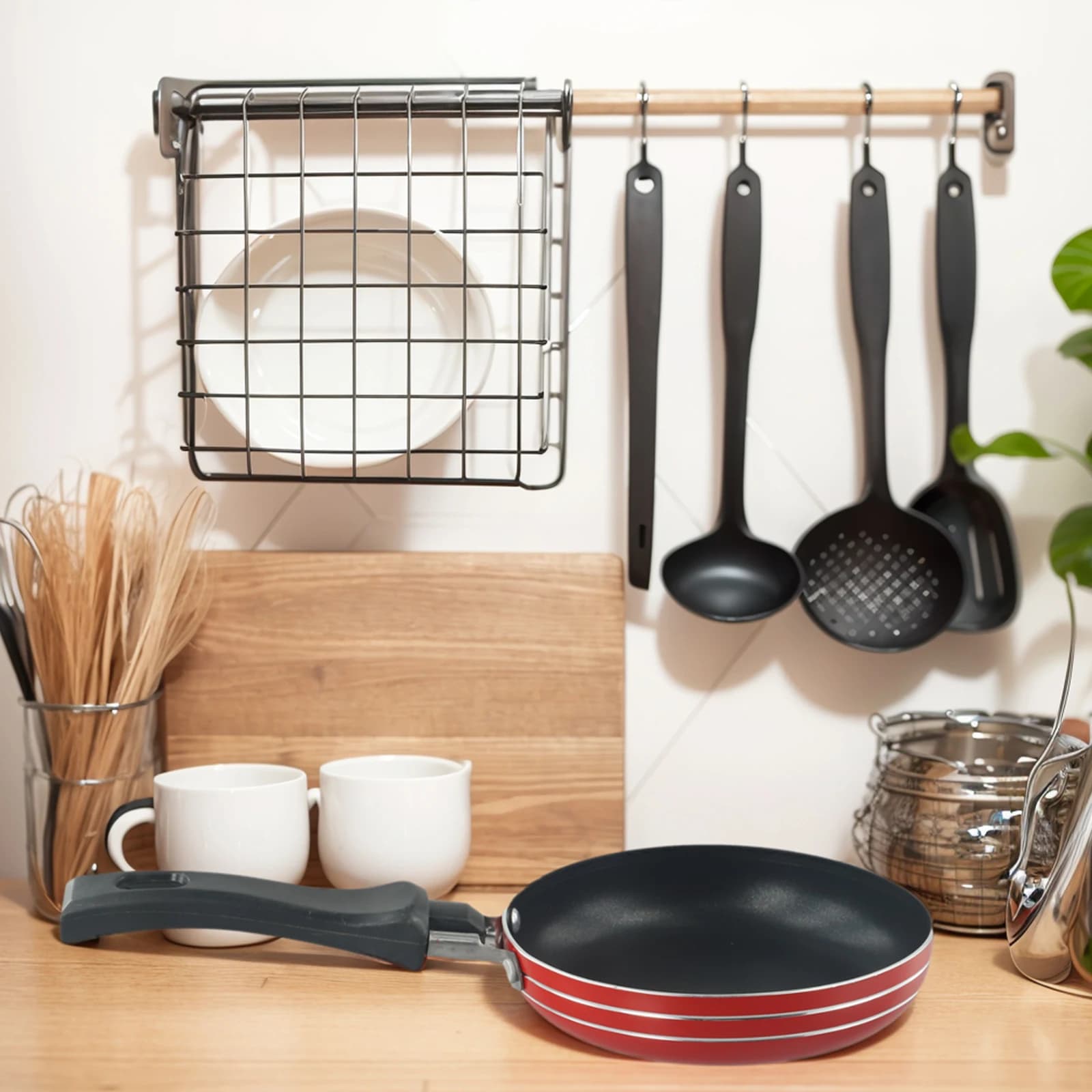 Mini poêle à frire en acier antiadhésif, marmite à frire, casserole pour ustensiles de cuisine, ustensiles de cuisine, outils pour œufs, 12cm, 14cm, 16cm