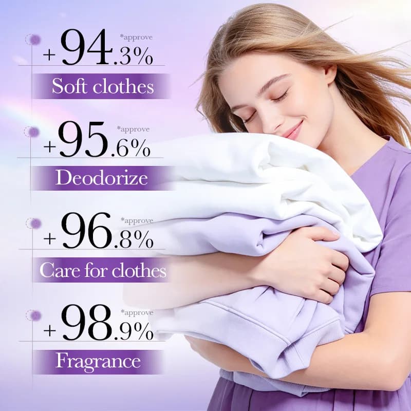 Perles parfumées pour lessive domestique 200g – Adoucissant textile à parfum longue durée, désodorisant et fraîcheur durable