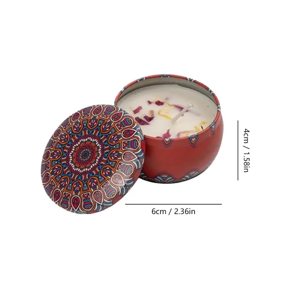 Bougie parfumée pour la maison, cire de soja, aromathérapie à la lavande, rose, jasmin, etc. Cadeaux d'huiles essentielles végétales et de fleurs séchées