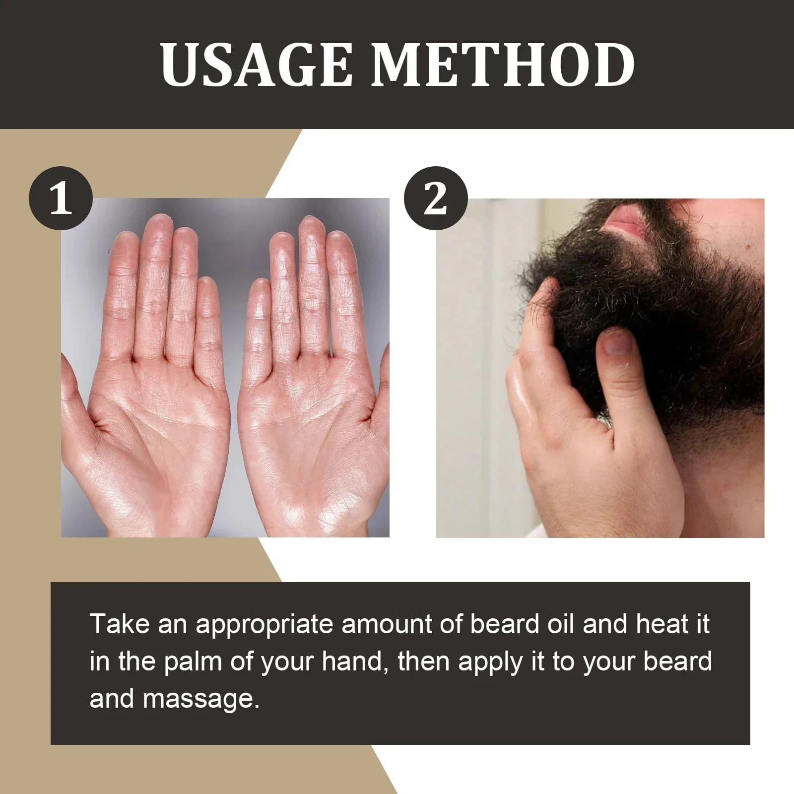 Sérum de croissance rapide de la barbe de haute qualité pour hommes