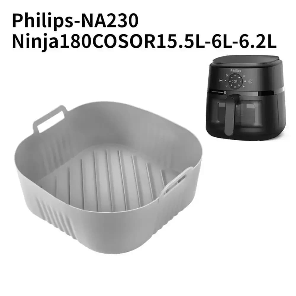 Bande de filtre à huile de moule de friteuse à Air en Silicone pour PhilipsNA230 COSORI6.2L tapis de gril de poêle de cuisson réutilisable antiadhésif facile à nettoyer