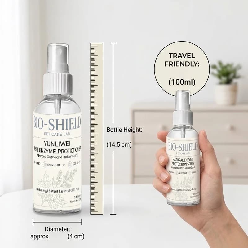 YULIWEI Spray de protection pour animaux de compagnie aux enzymes naturelles