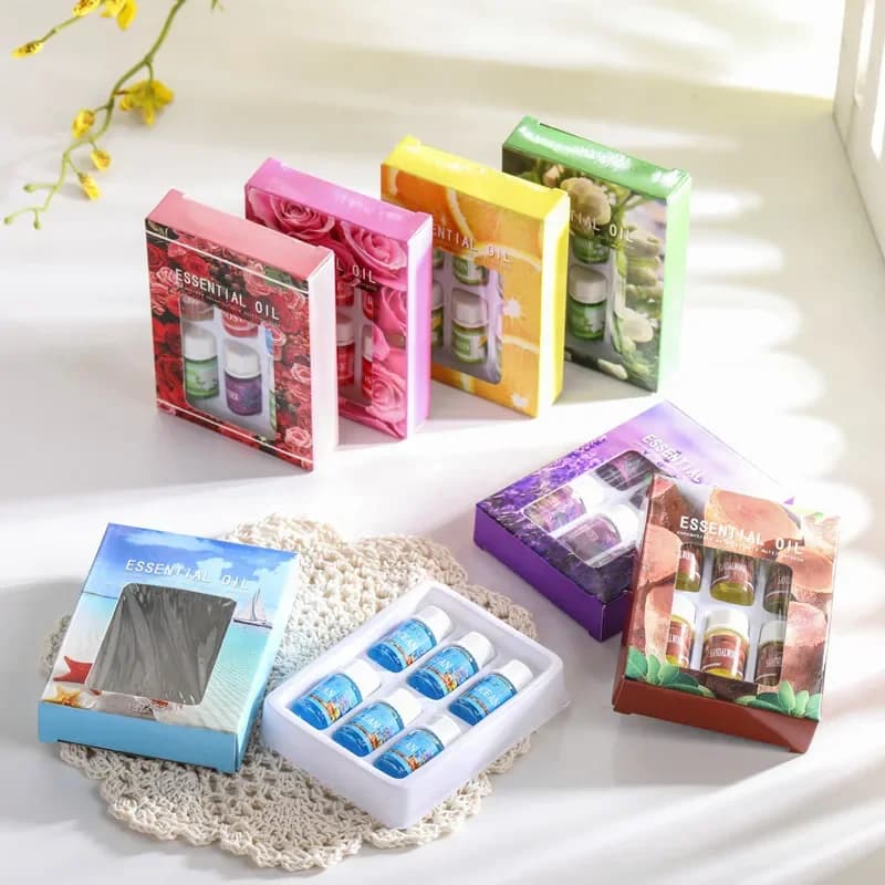 Y 6 pièces/ensemble 3ML huiles essentielles à base de plantes pures pour Humidificadores Difusores Aromaterapia bureau à domicile aromathérapie détendre parfums