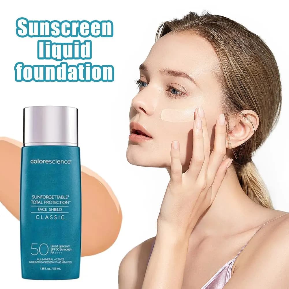 Crème hydratante teintée SPF 50, lotion auto-bronzante 55 ml, éclat naturel bronzé, teint uniforme, légère, non irritante