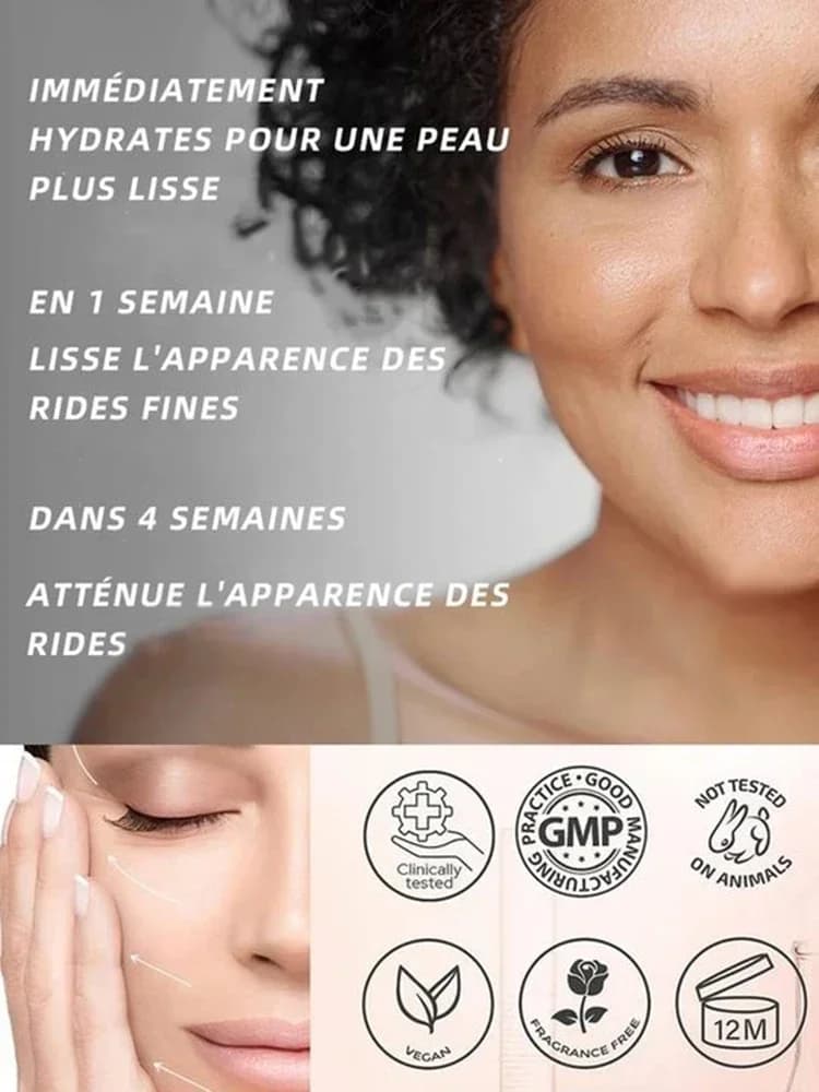 Sérum anti-âge pour le visage, le cou et le front, produit pour l'élimination des déformations, hydratant, lifting des ridules, raffermissant, resserre la peau