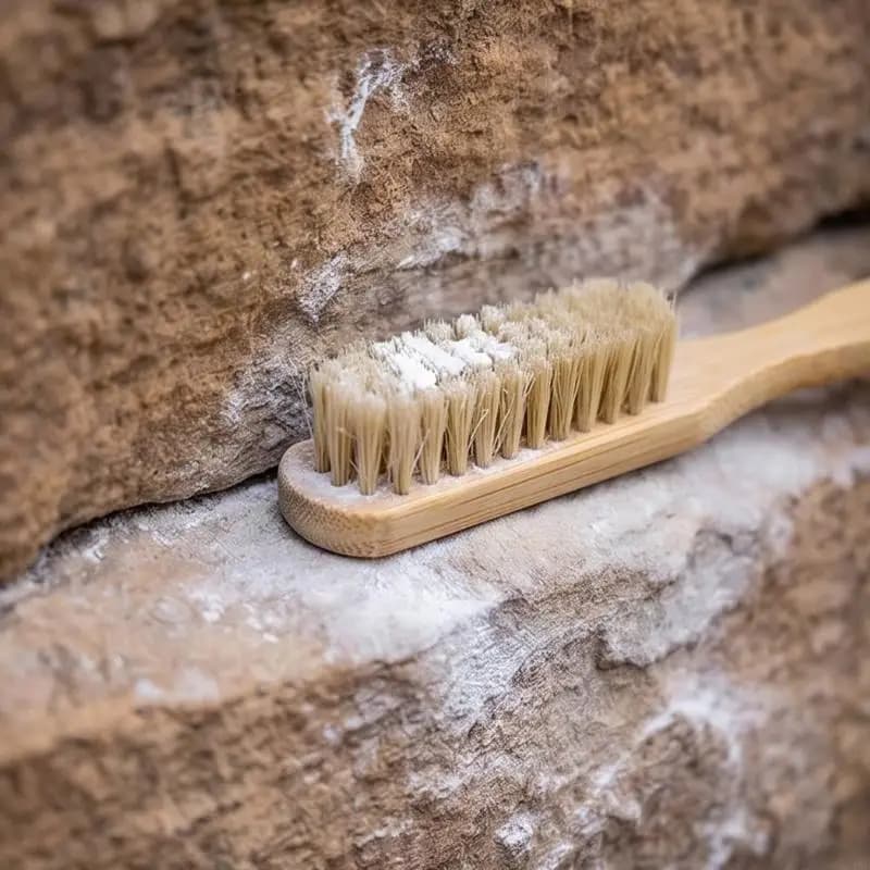 Brosse nettoyage pour l poils manche en bois avec trou pour cordon pour mur d'entraînement
