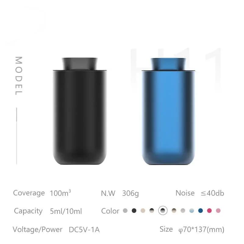 Diffuseur de voiture pour huiles essentielles, désodorisant, batterie intégrée, diffuseur de parfum, diffuseur d'aromathérapie sans fil et USB