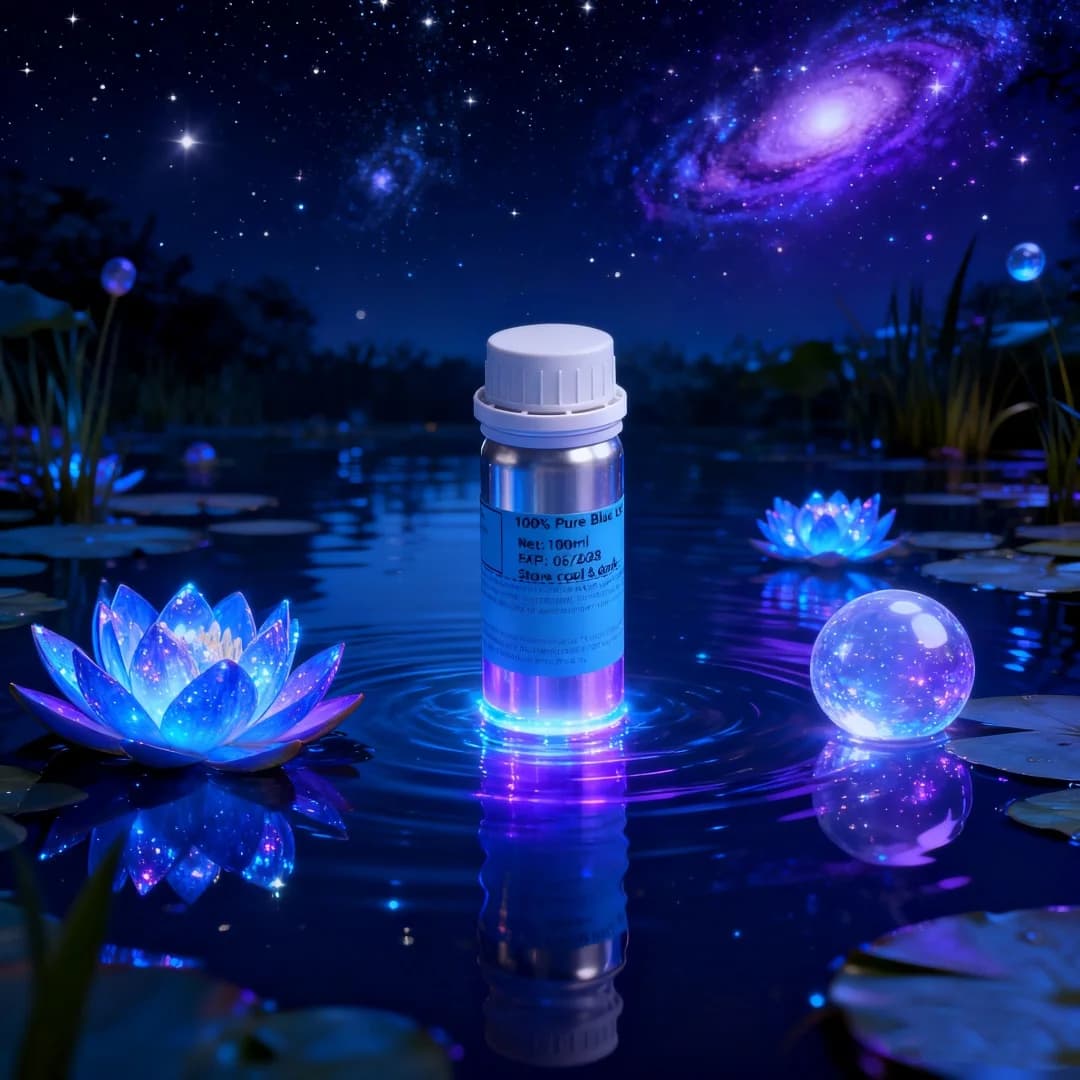 Huile de Lotus bleu naturel d'aromathérapie pour un sommeil profond et une pression relaxante, purifiant les soins de la peau et la fabrication de bougies de savon de parfum à la maison