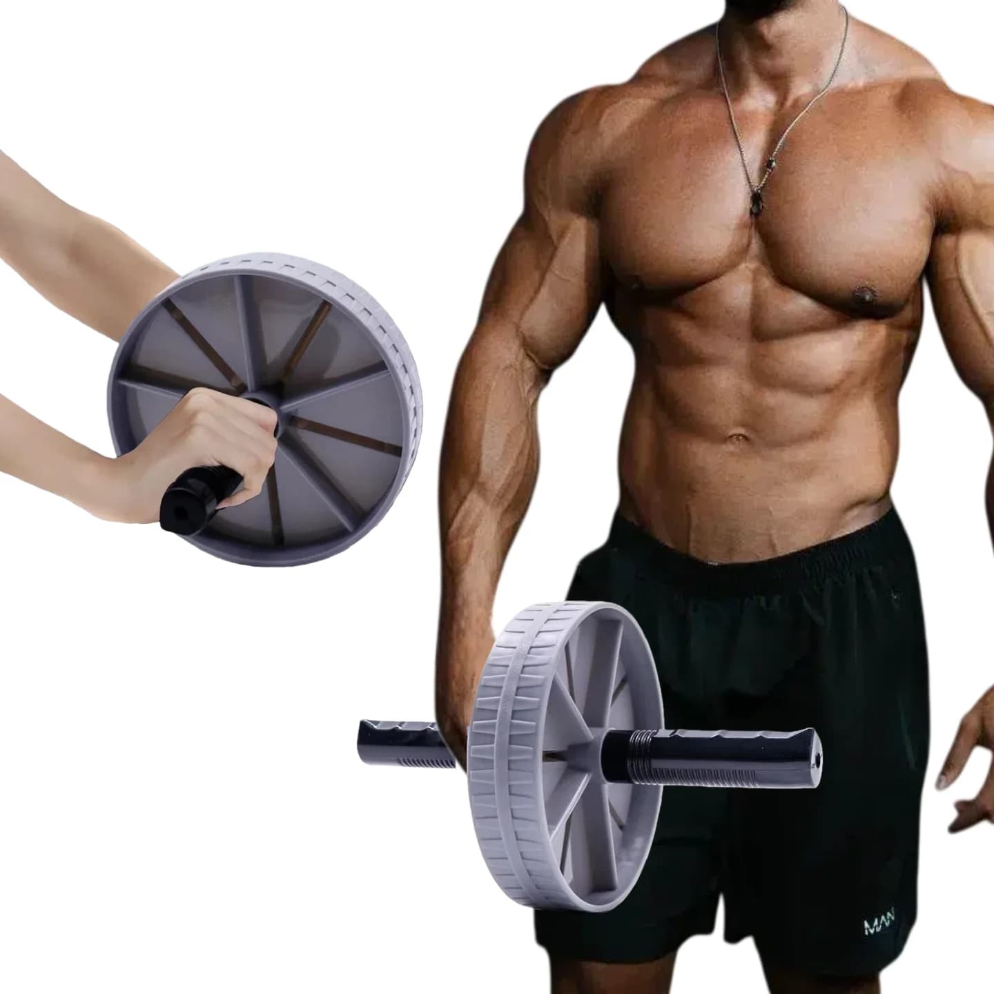 Rouleau d'exercice abdominal silencieux pour la maison