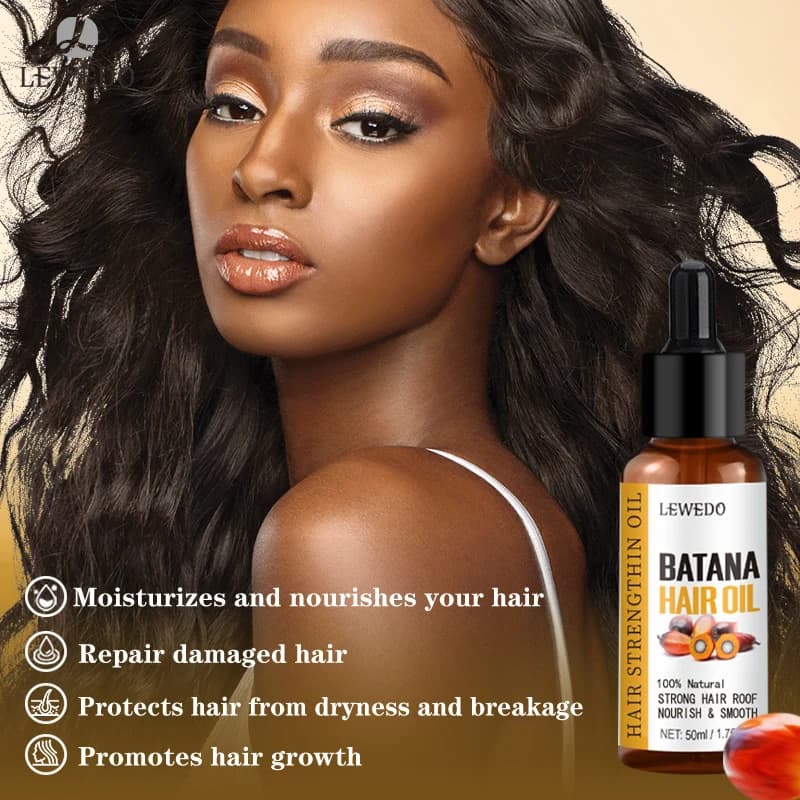 Huile de Batana pour femmes africaines, traitement de Traction et d'alopécie, Spray capillaire 100% naturel, repousse des cheveux, perte de cheveux, huile de croissance rapide folle