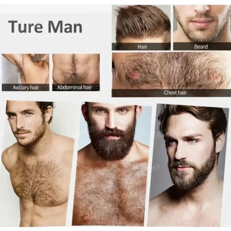 Dites au revoir à l'embarras de la barbe éclatée, cette huile essentielle de croissance vous aideront à cultiver une barbe satisfaisante