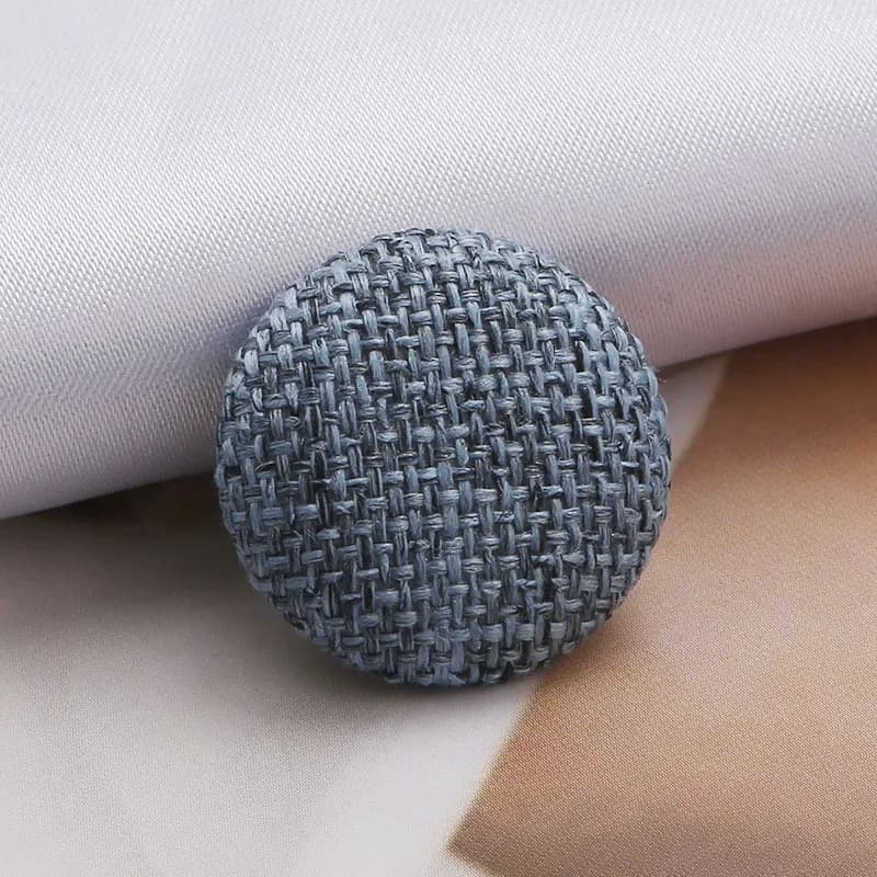 Lèvent de gril en lin bricolage, bouton rond, accessoires décoratifs pour vêtements, coussin de couture, manteau, nouveau