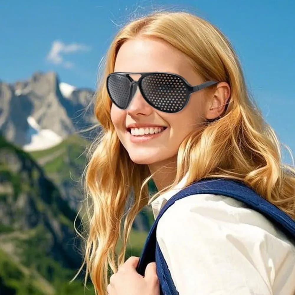 Soins de la Vision lunettes d'exercice dispositif Anti-Fatigue lunettes légères noir argent unisexe Vision améliorer les lunettes