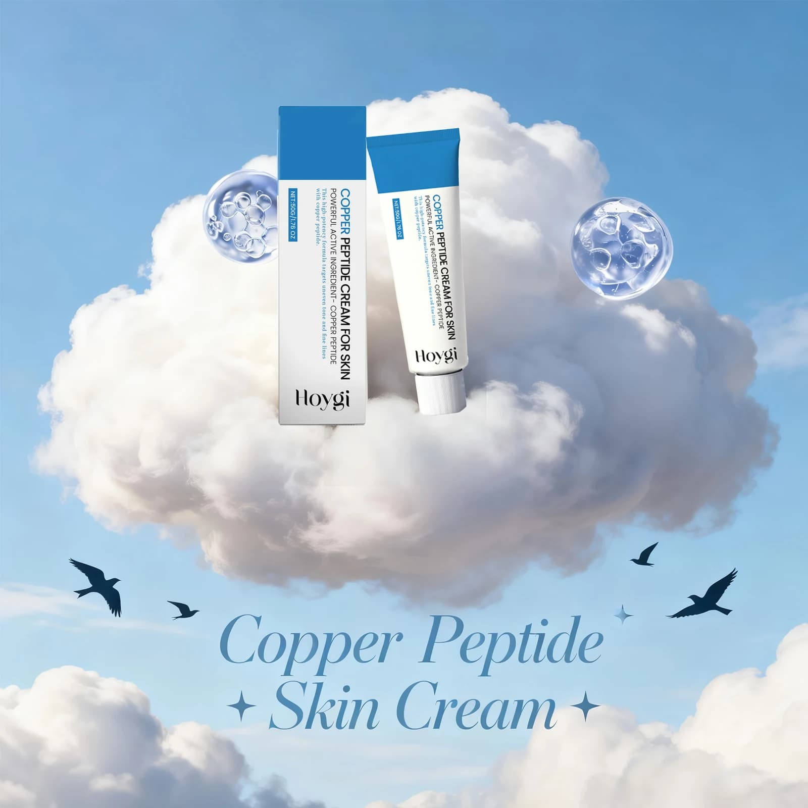 Crème au cuivre et aux peptides pour le visage : réparation de la barrière cutanée