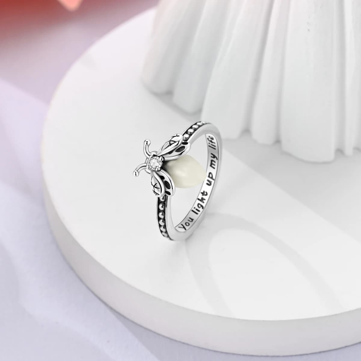 Bague en argent Sterling 925 pour femmes, Simple, généreuse, brille dans la nuit, de luxe, de haute qualité, bijoux fins pour fête de mariage