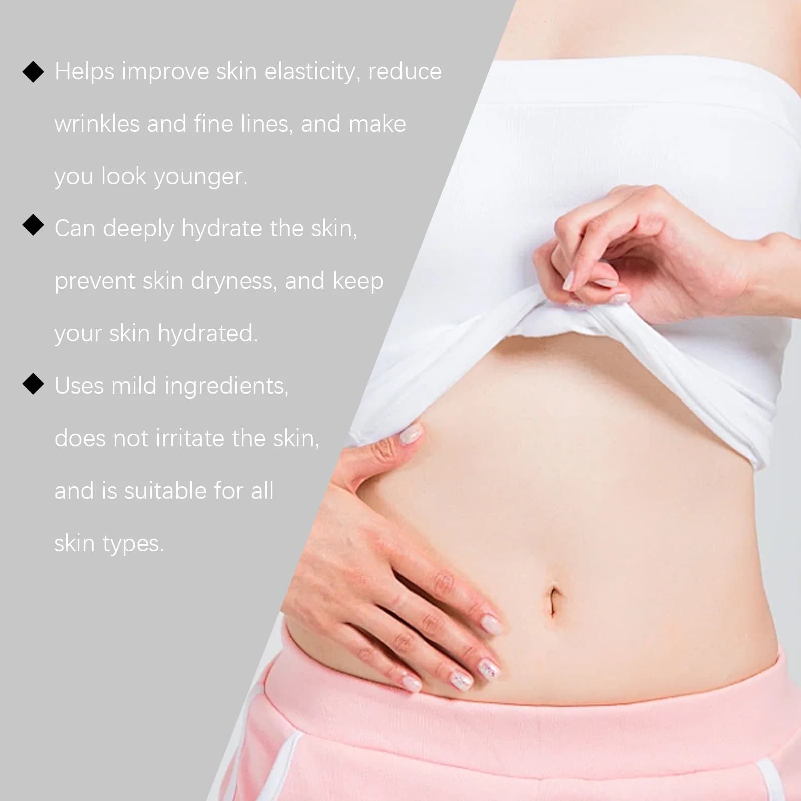 EELHOE crème raffermissante pour le corps à l'huile de ricin biologique élimine le relâchement abdominal augmente l'élasticité de la peau rajeunir la crème raffermissante pour la peau